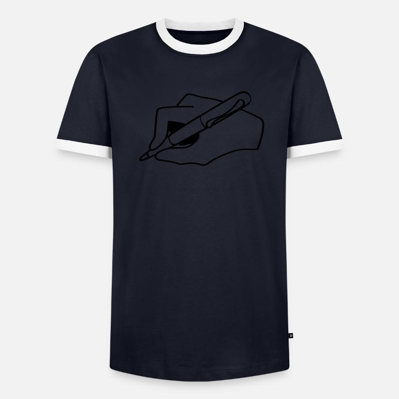 writer T-shirt contrasté Homme