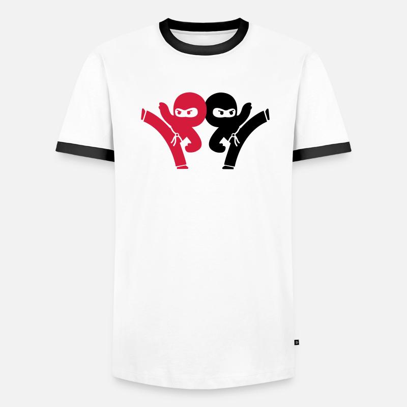 ninja_1 Männer Kontrast-T-Shirt