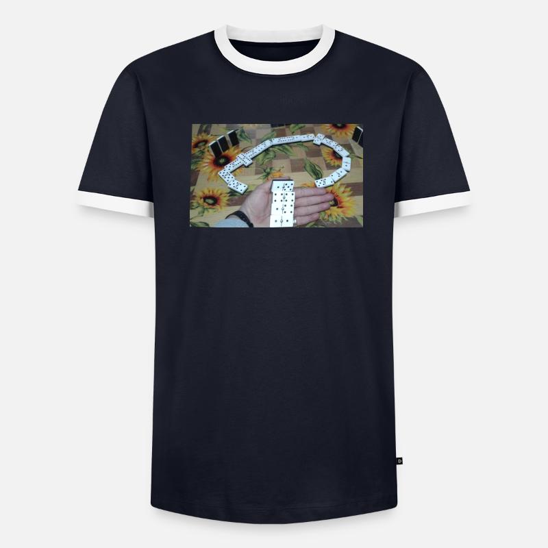 Domino Männer Kontrast-T-Shirt