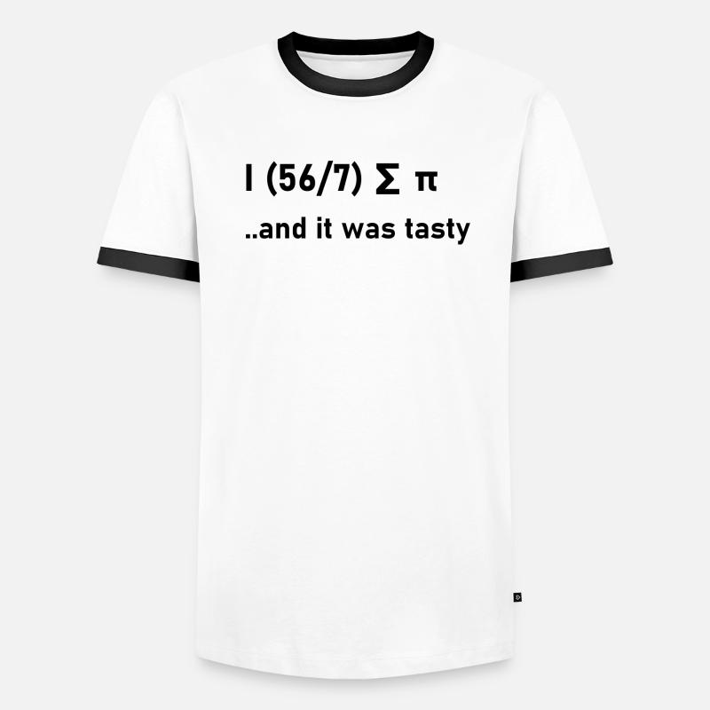 Mathematik Kuchen Witze Geschenk Geschenkidee Nerd Männer Kontrast-T-Shirt