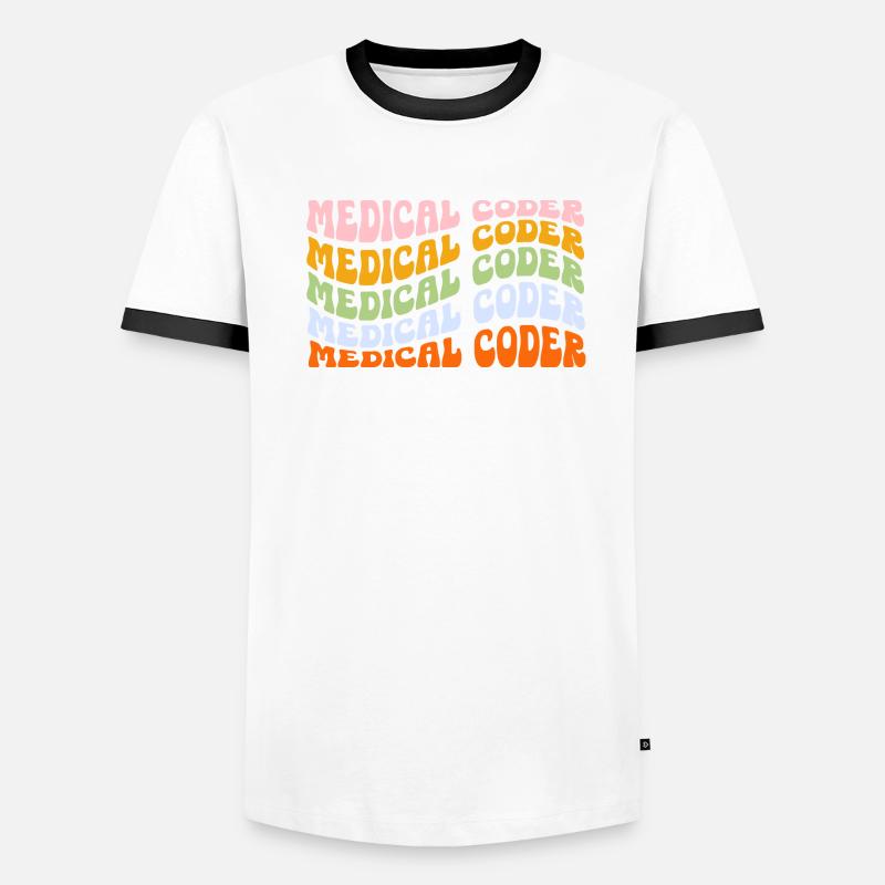 Spécialiste du codage de codeur médical T-shirt contrasté Homme