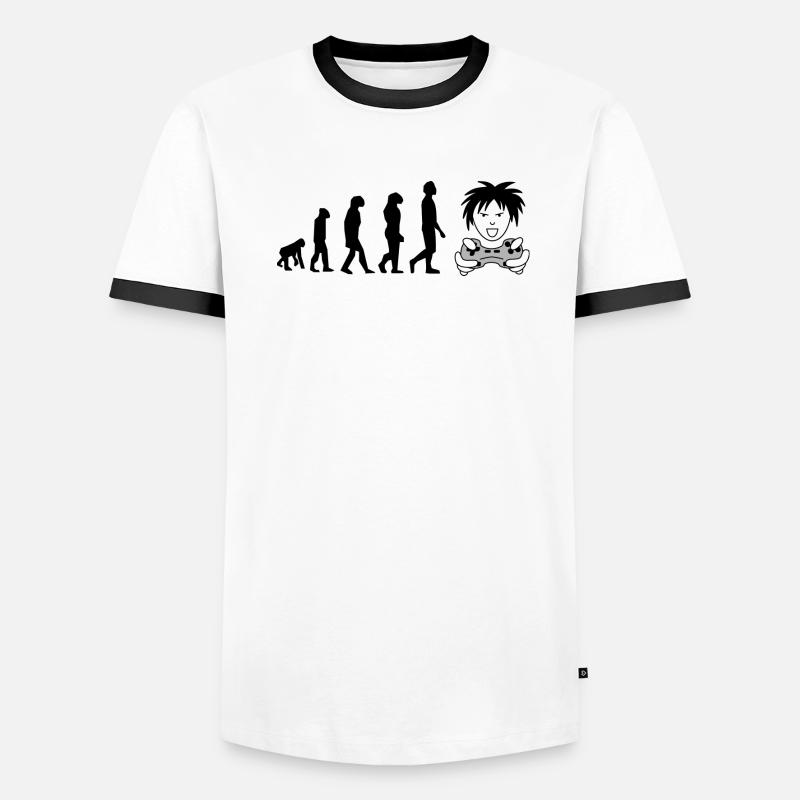 evolution gamer T-shirt contrasté Homme