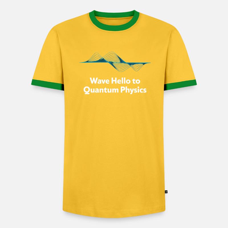 Wave Hello Quantum Physics Design - Männer Kontrast-T-Shirt - undefined