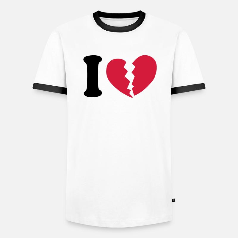 I hate T-shirt contrasté Homme