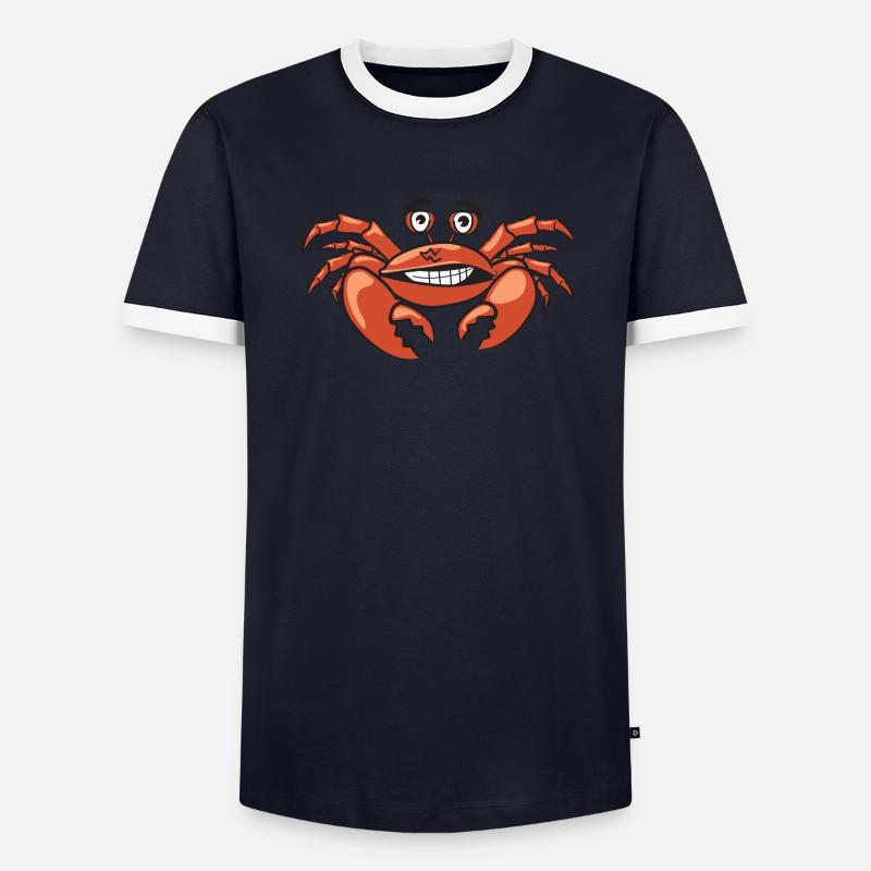 Krebs Männer Kontrast-T-Shirt