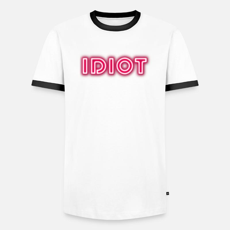 Idiot Geschenkidee Männer Kontrast-T-Shirt