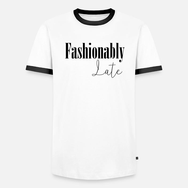 Modisch spät Männer Kontrast-T-Shirt