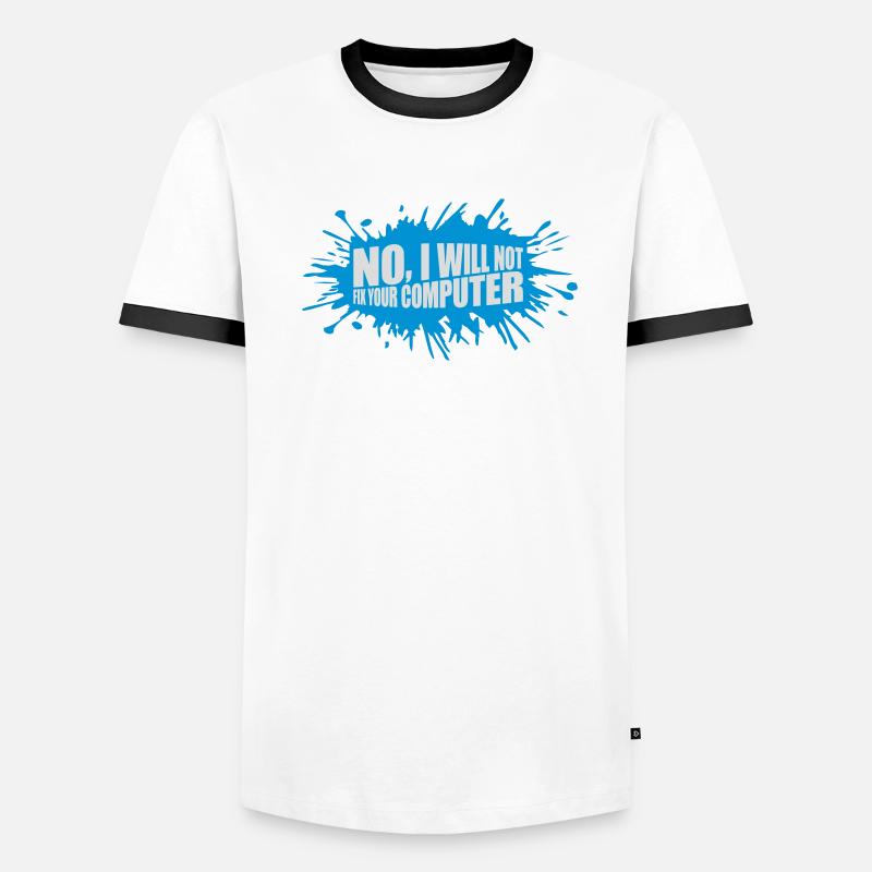 not fix your computer Men's Ringer Shirt