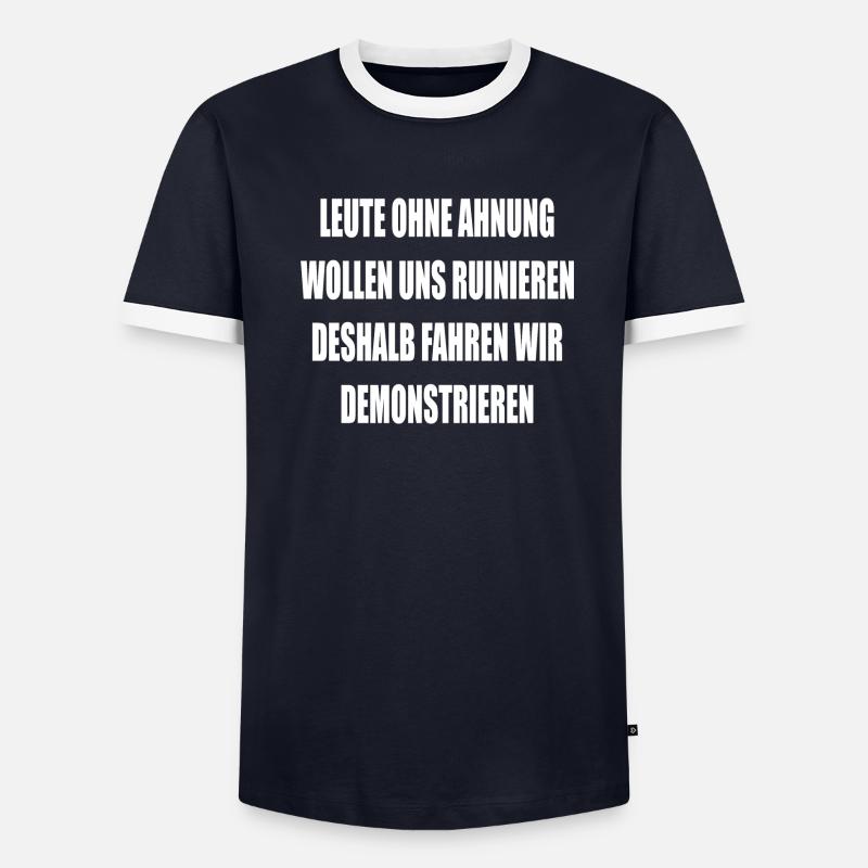 Landwirt Demonstration Bauerndemo Protest Demo Männer Kontrast-T-Shirt