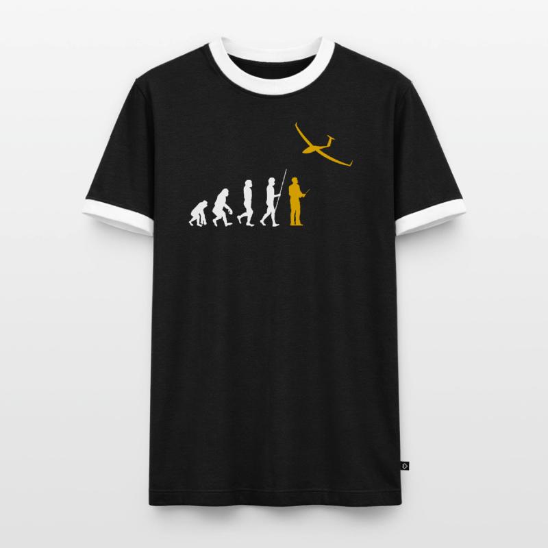 Evolution RC Planeur commandé à distance Modéliser T-shirt contrasté Homme
