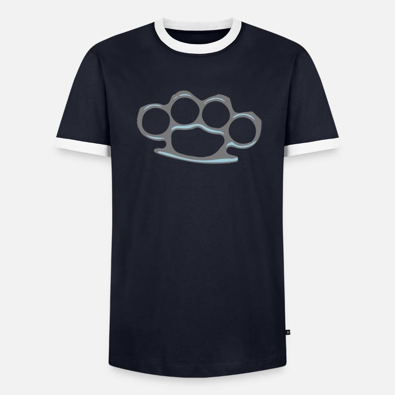 knuckle duster T-shirt contrasté Homme