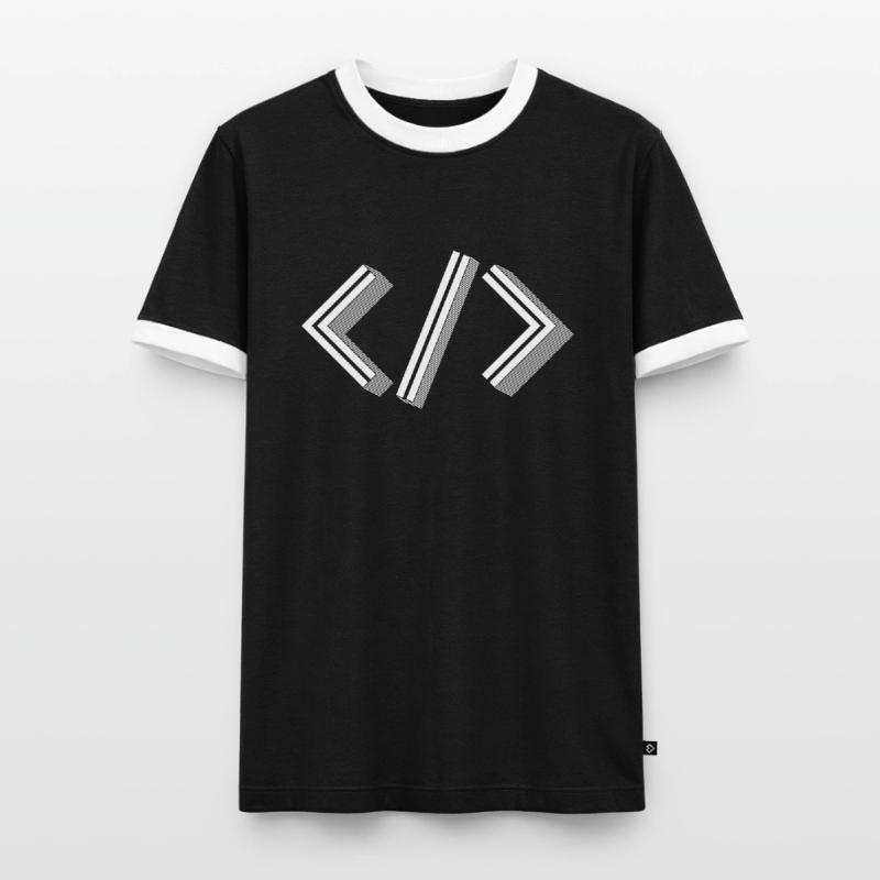 Retro Bracket’s - Full Stack Developer HTML XML T-shirt contrasté Homme