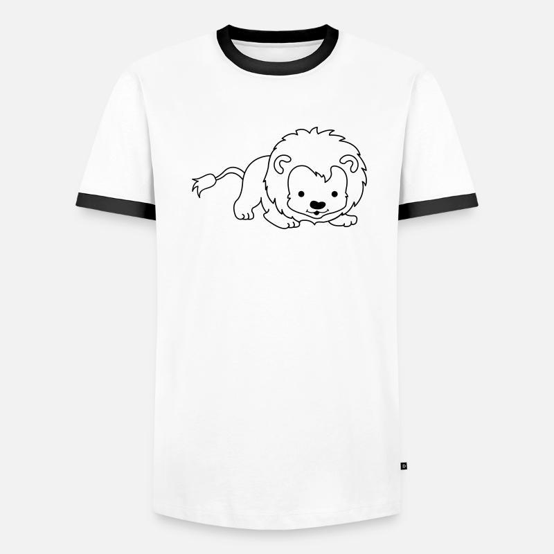 kleiner_loewe_01 T-shirt contrasté Homme