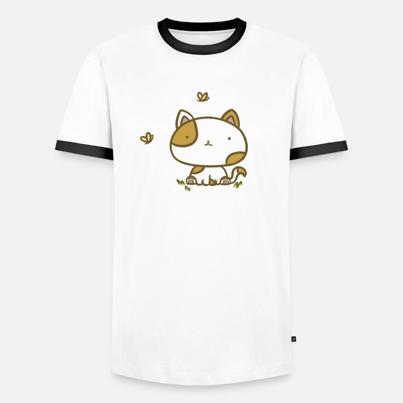 Chat mignon T-shirt contrasté Homme