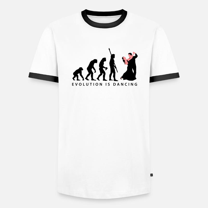 evolution_tanzpaar_b_2c Männer Kontrast-T-Shirt