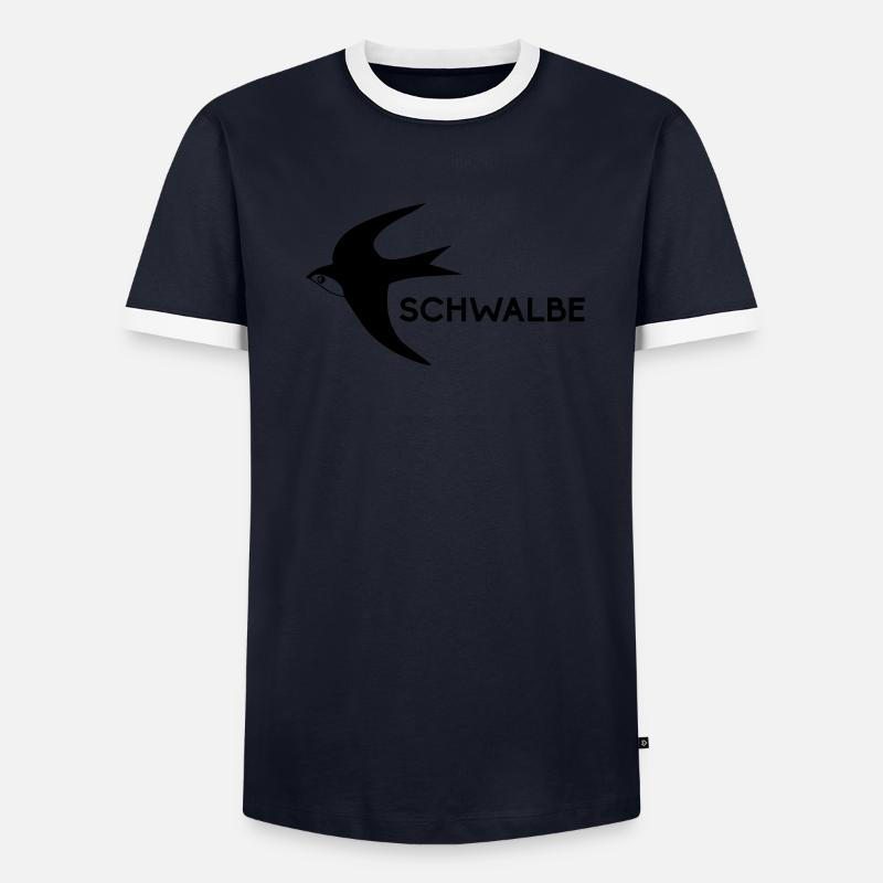 Schwalbe Männer Kontrast-T-Shirt