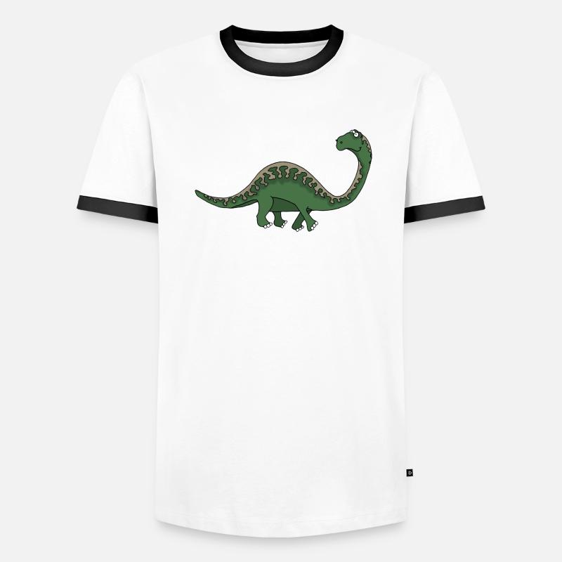 Dino 5 Männer Kontrast-T-Shirt