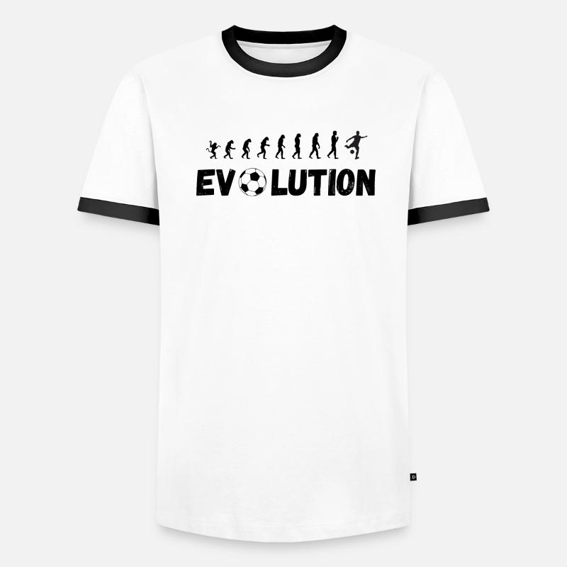 Evolution de l'homme T-shirt contrasté Homme