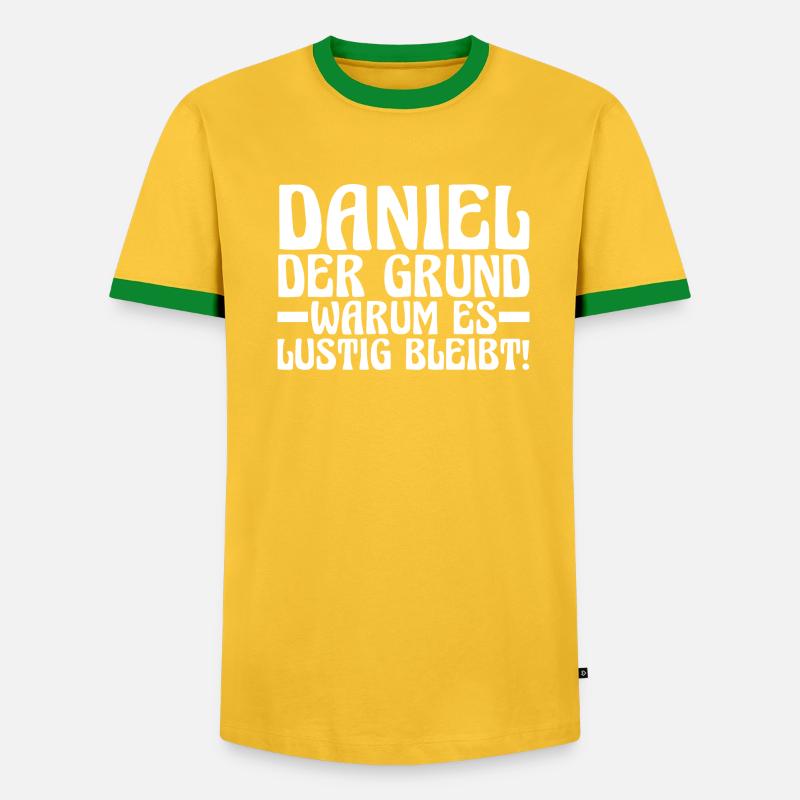 First name Daniel - Men's Ringer Shirt - undefined
