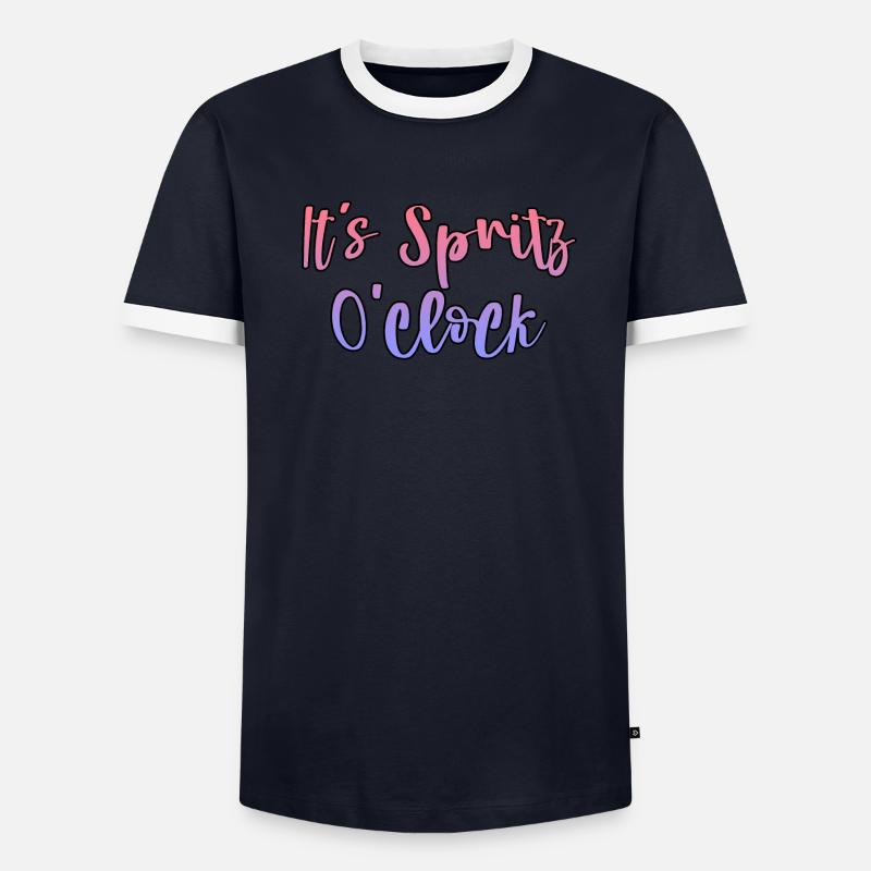 C'est l'heure du Spritz T-shirt contrasté Homme