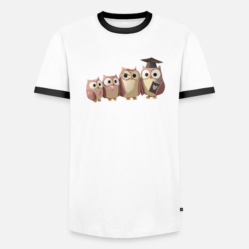 PROFESSOR EULE Männer Kontrast-T-Shirt
