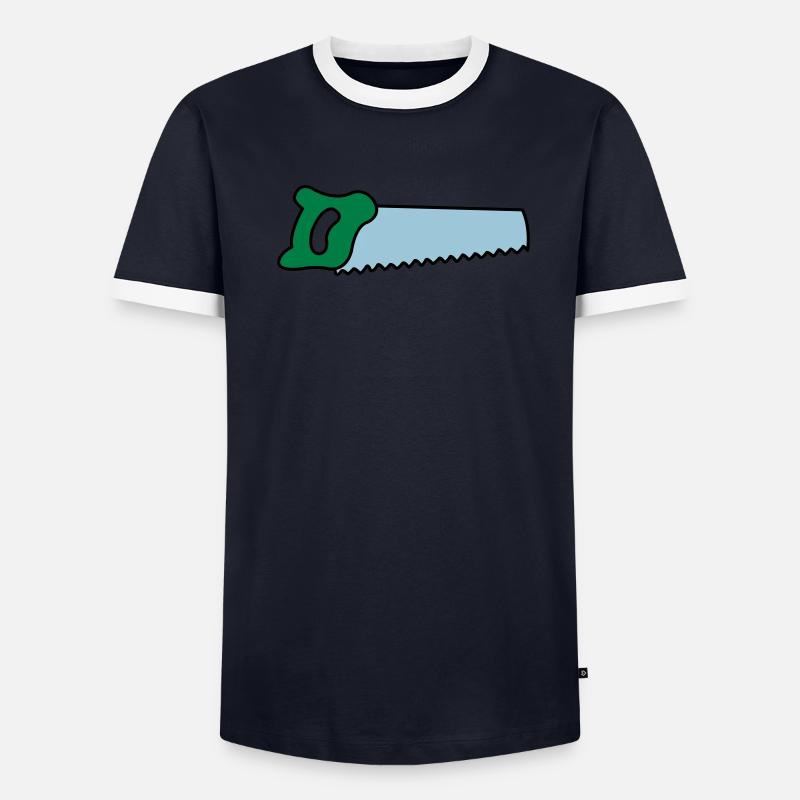 säge Männer Kontrast-T-Shirt