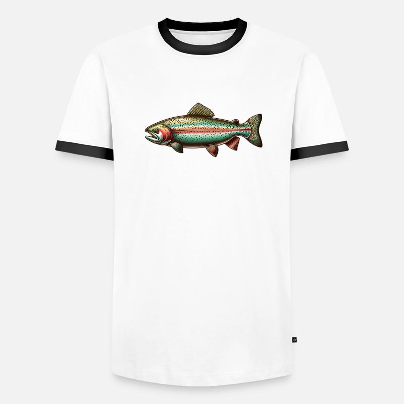 Rainbow trout Men's Ringer Shirt