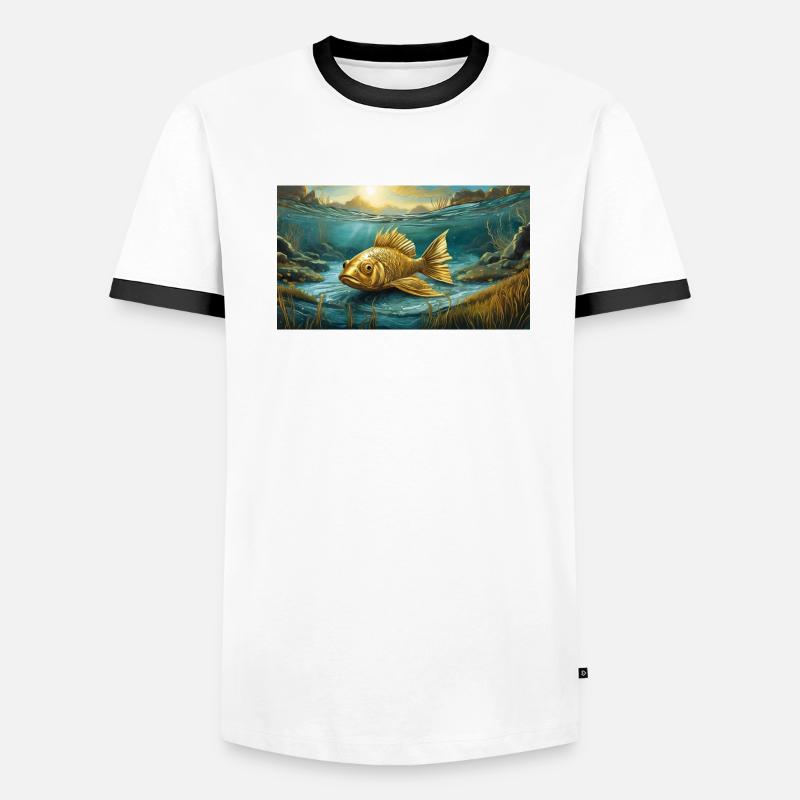Pun ambiguous expression - Goldfisch (goldfish) Men's Ringer Shirt
