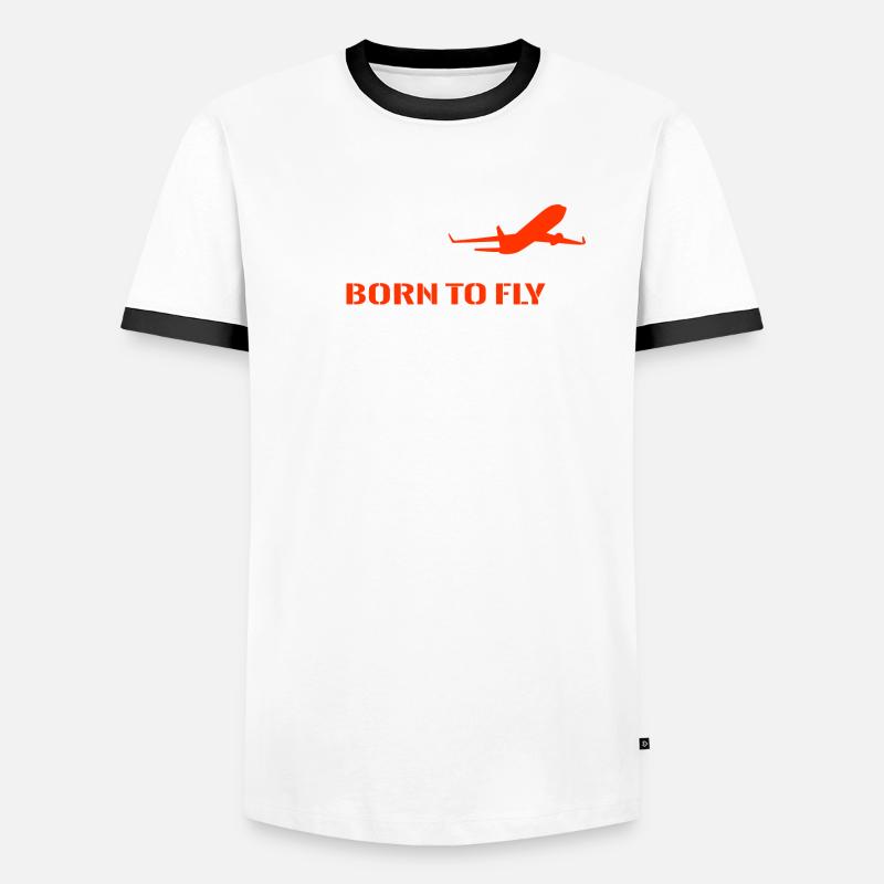 Évolution du pilote d’avion T-shirt contrasté Homme