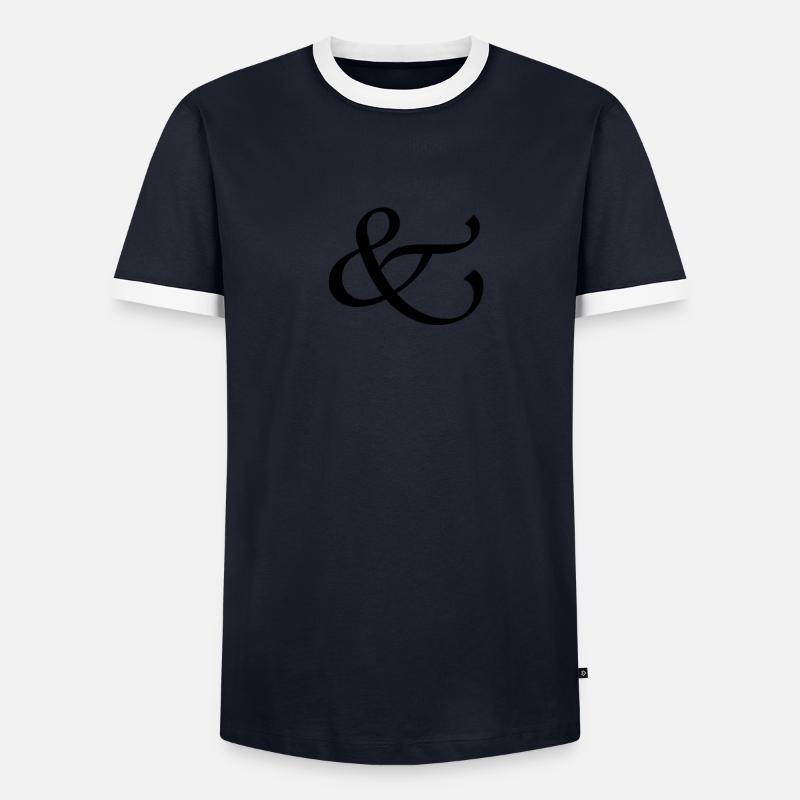 und Männer Kontrast-T-Shirt
