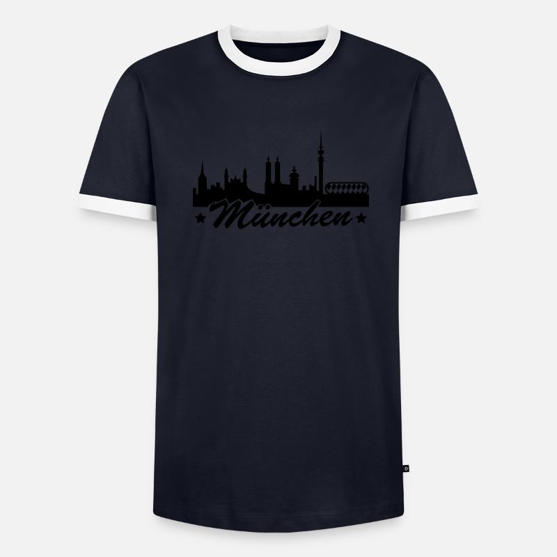 muenchen Männer Kontrast-T-Shirt