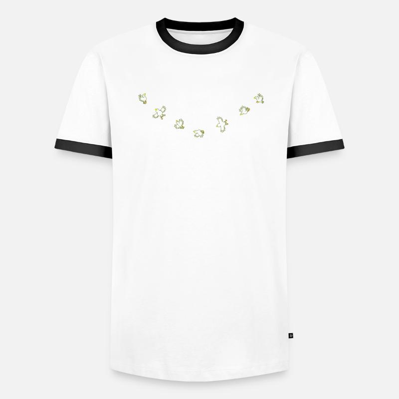 Birdies Männer Kontrast-T-Shirt