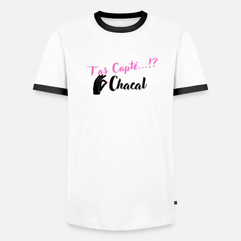 T as Capté...!? Chacal T-shirt contrasté Homme