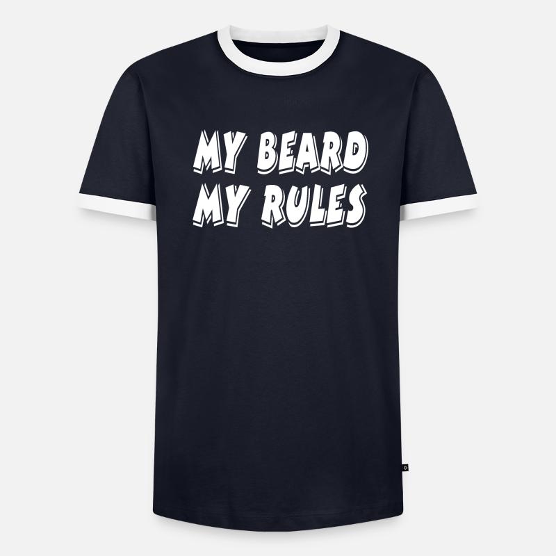 Bart Männer Kontrast-T-Shirt