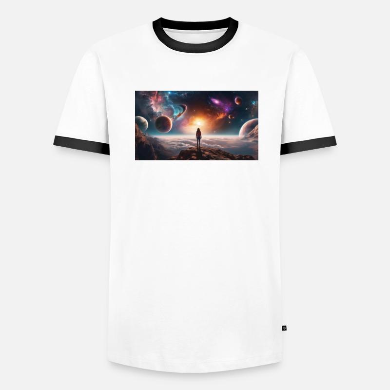 Vue dans l’espace T-shirt contrasté Homme