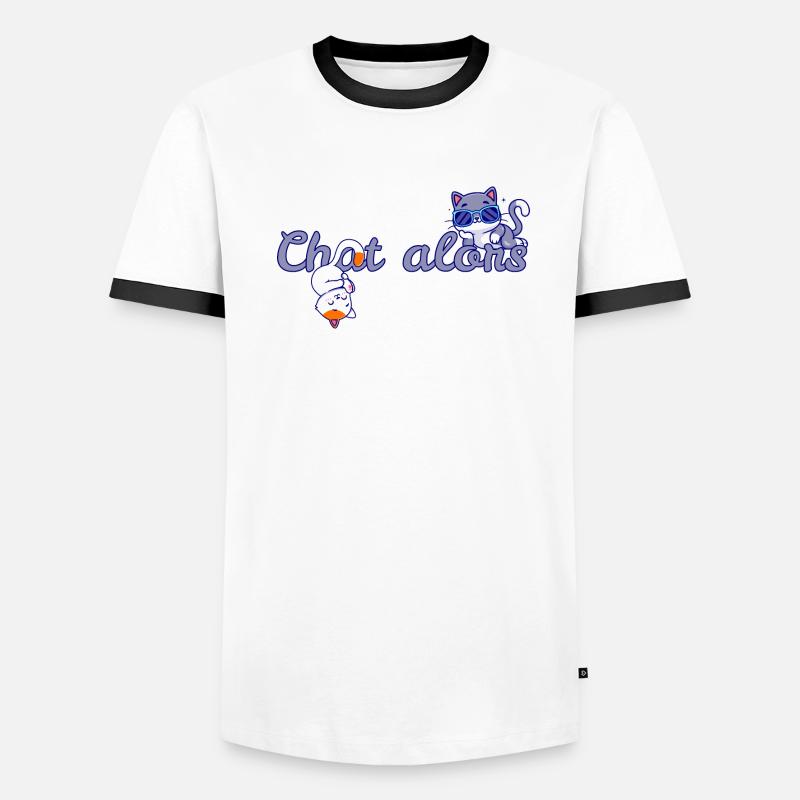 Chatten Sie dann Männer Kontrast-T-Shirt