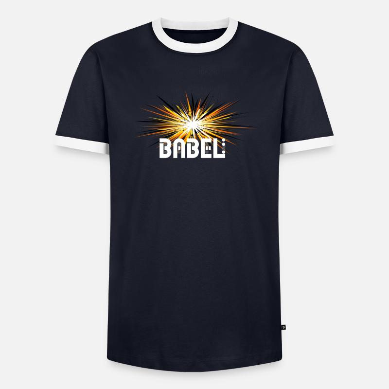 EXPLODING STAR BABELI Männer Kontrast-T-Shirt