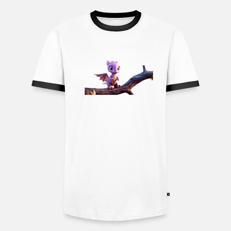 Tinysaurus Männer Kontrast-T-Shirt