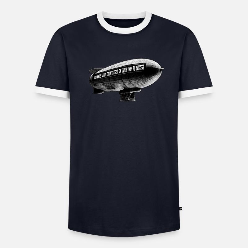 Comtes de Zeppelin T-shirt contrasté Homme