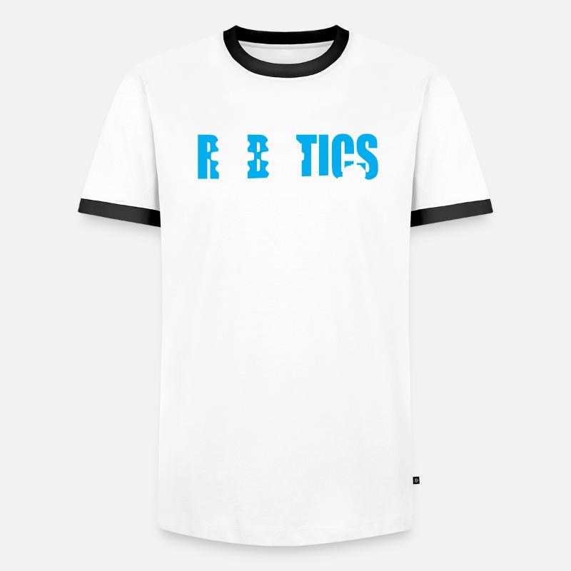 Droid Builder Cute Cool Build Robot Robotics Rocks Men's Ringer Shirt