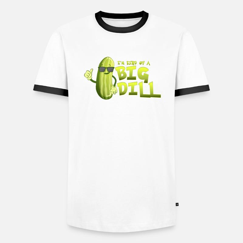 Je suis une sorte de cornichon végétalien au concombre à l’aneth T-shirt contrasté Homme