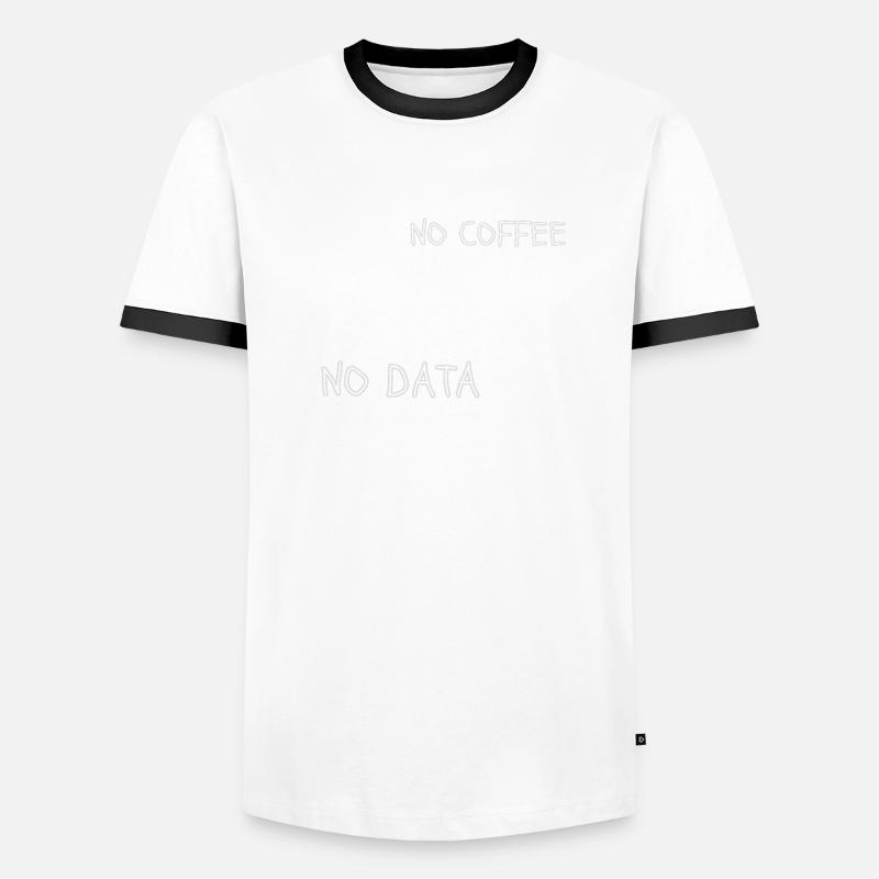 No Coffee No Data Informatic Teacher Programmer Men's Ringer Shirt
