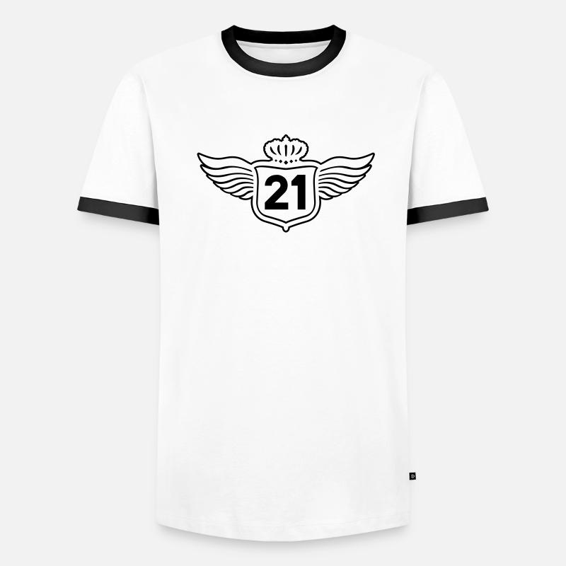 Shield_21 Männer Kontrast-T-Shirt