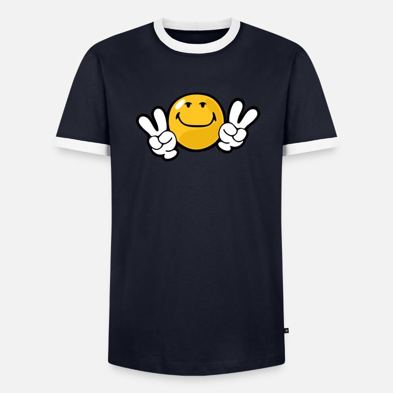 Smiley Confidence Ambition T-shirt contrasté Homme
