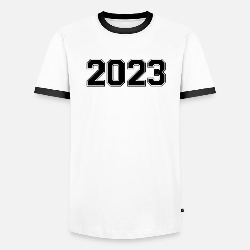 2023 T-shirt contrasté Homme