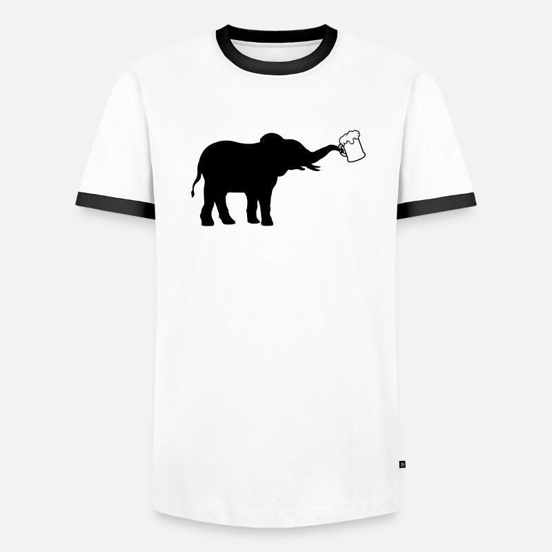 Jug beer elephant cool Men's Ringer Shirt