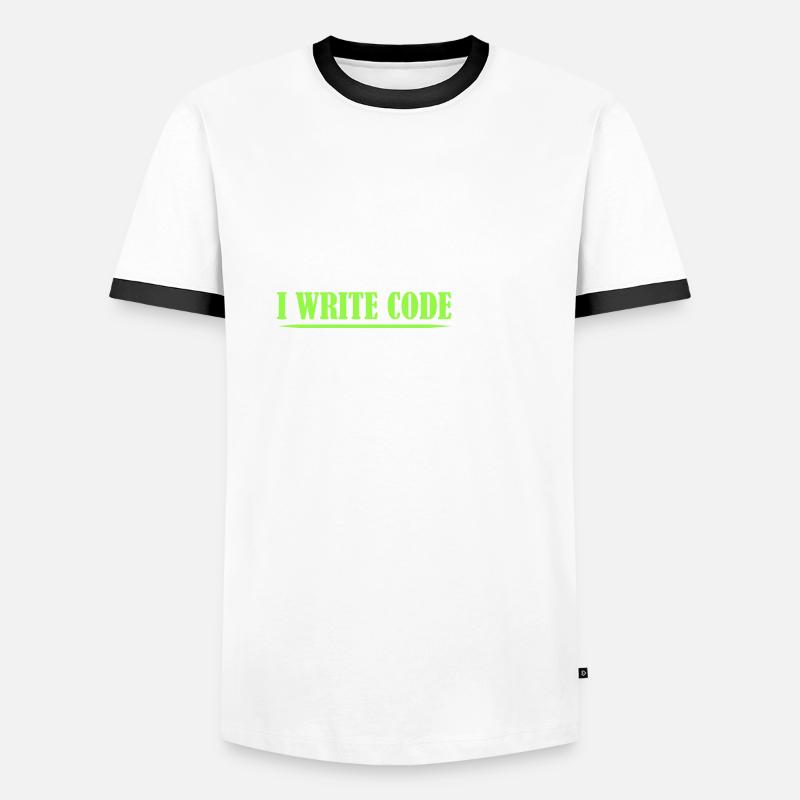 I'm A Programmar ........ I Write Code Coding Soft - Männer Kontrast-T-Shirt - 