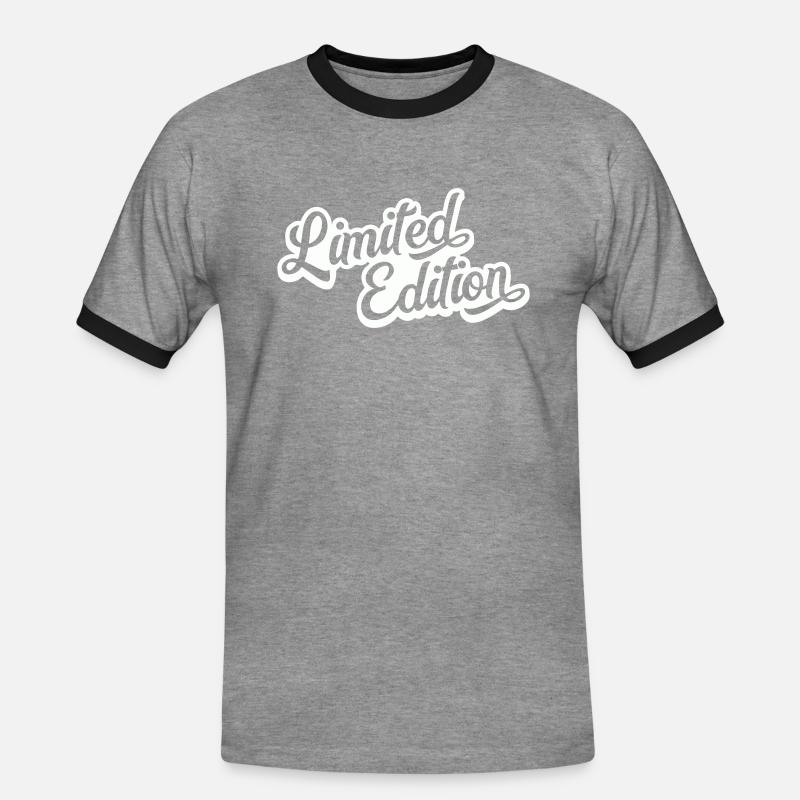 Limited Edition - Men's Ringer Shirt - heather grey/black