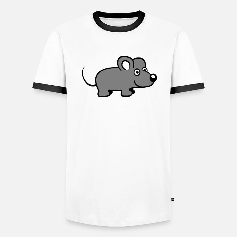 Mouse Mouse Cute Little Rat Rodent Friendly Men's Ringer Shirt
