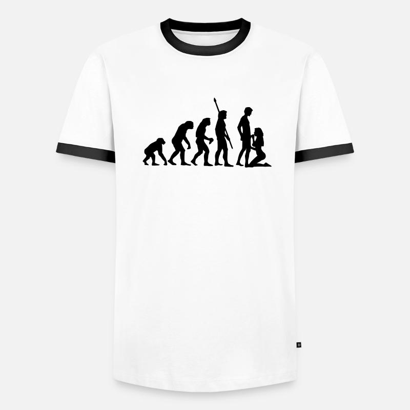 evolution_sucks_a_1c Men's Ringer Shirt